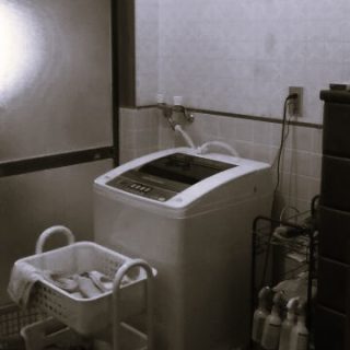 b棚がなかったので、ものが場所を占めていて狭かった