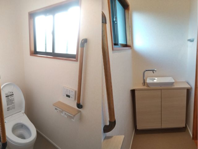 広くて使いやすいトイレに